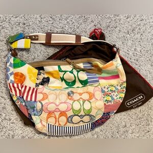 Coach Multicolor Patchwork Hobo Bag